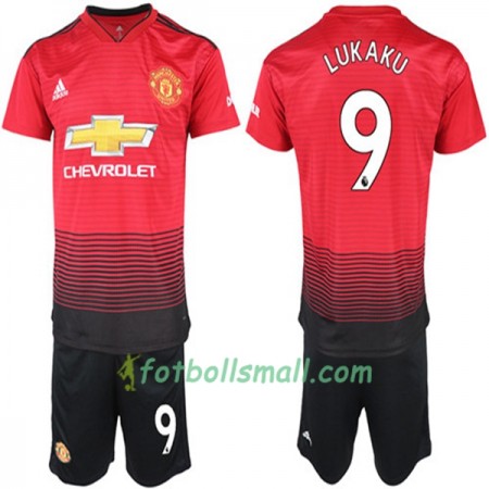 Manchester United Fotbollströjor Lukaku 9 Barn Hemma tröja 2018/19 Kortärmad
